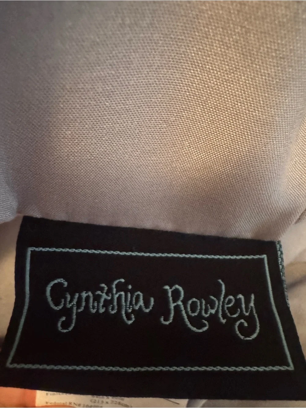 Cynthia Rowley Light Gray Ruched Comforter with 2 Pillow Shams